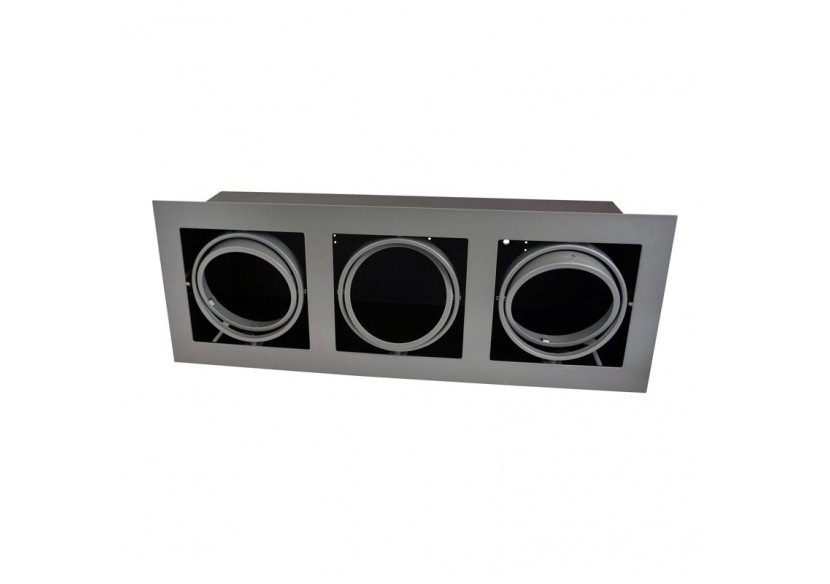 Support encastrable pour 3 spots AR111 LED - B101631-2-G - Barcelona LED Support encastrable pour 3 spots AR111 LED - B101631-2-G - Barcelona LED