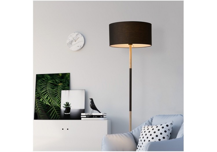 Lampe sur pied en bois "Class" E27 - LN1305-N - Barcelona LED 2