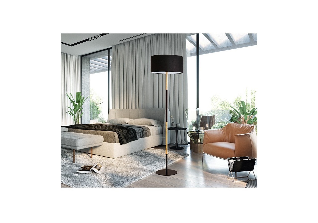 Lampe sur pied en bois "Class" E27 - LN1305-N - Barcelona LED