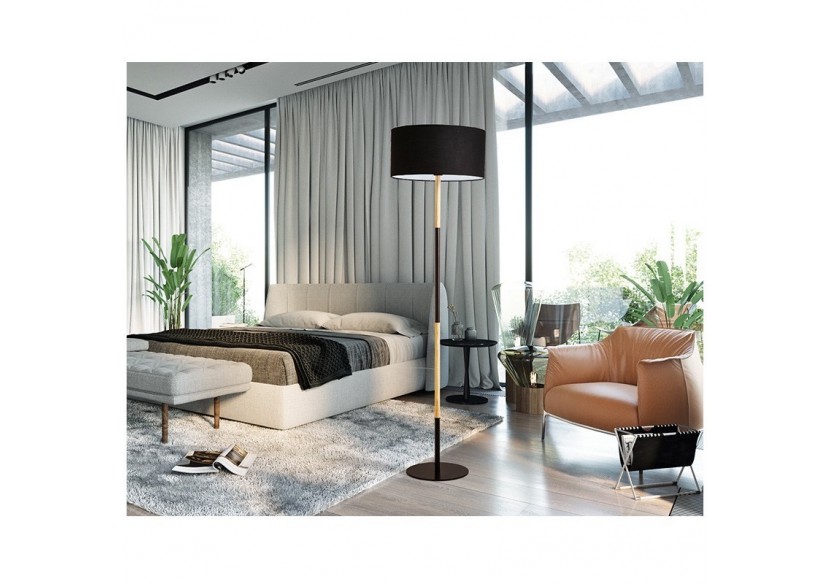 Lampe sur pied en bois "Class" E27 - LN1305-N - Barcelona LED Lampe sur pied en bois "Class" E27 - LN1305-N - Barcelona LED