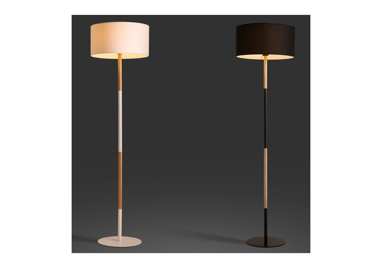 Lampe sur pied en bois "Class" E27 - LN1305-N - Barcelona LED