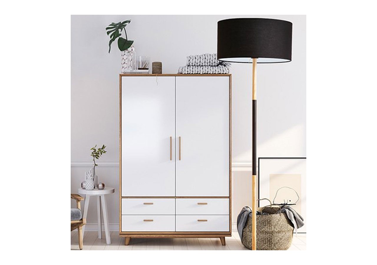 Lampe sur pied en bois "Class" E27 - LN1305-N - Barcelona LED