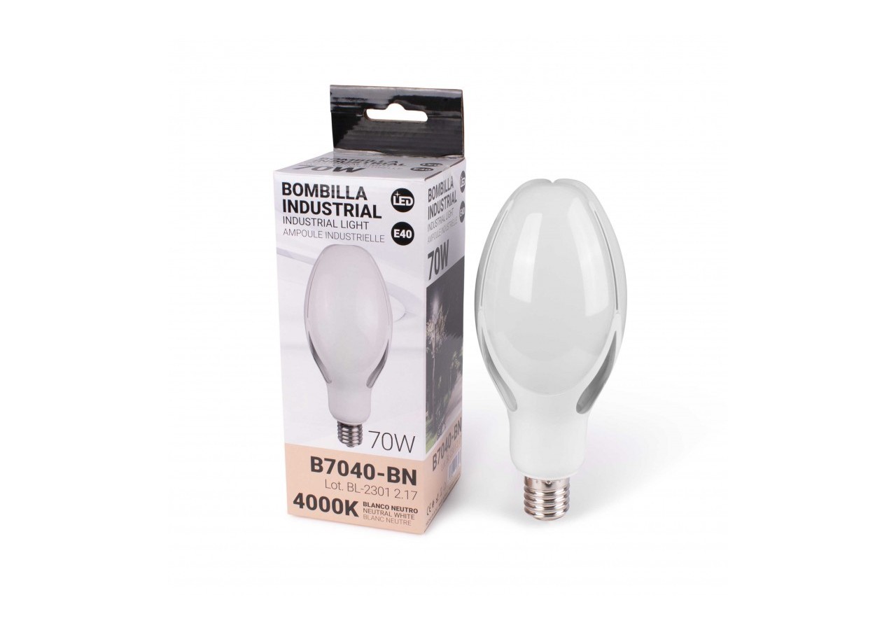 Ampoule LED industrielle E40-70W-⌀120mm - B7040-BN - Barcelona LED