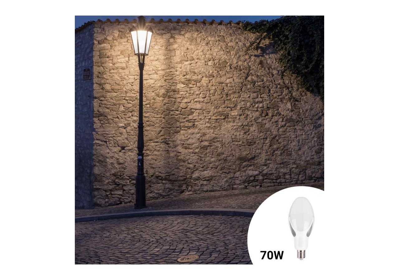 Ampoule LED industrielle E40-70W-⌀120mm - B7040-BN - Barcelona LED