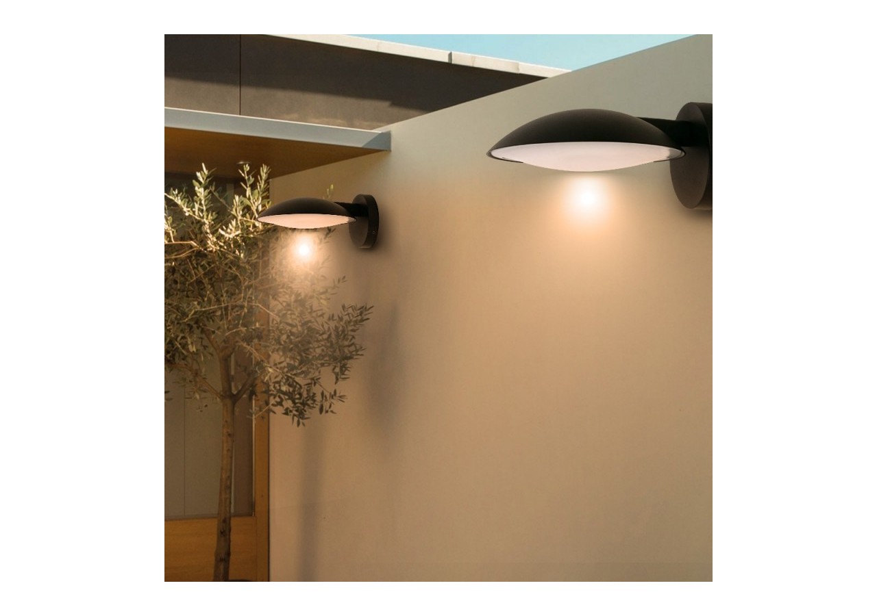 Applique murale extérieur LED 8W "Curve" IP65 - L1562-N - Barcelona LED