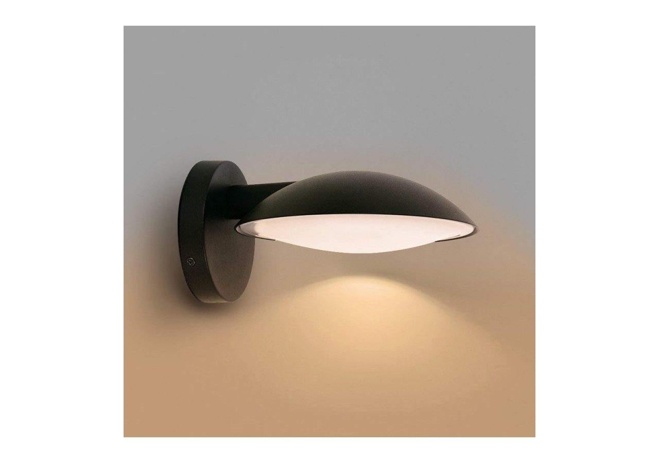 Applique murale extérieur LED 8W "Curve" IP65 - L1562-N - Barcelona LED