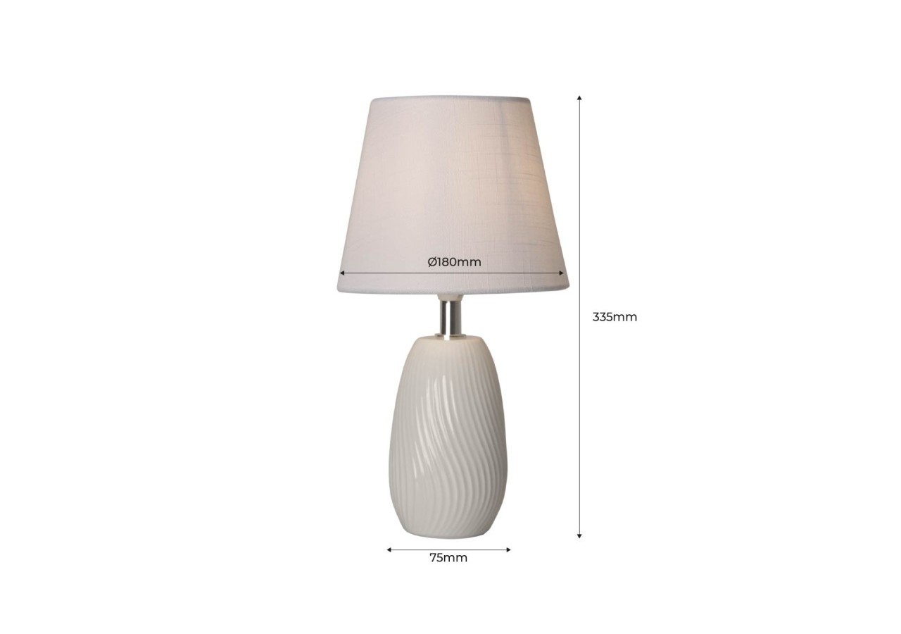 Lampe de table céramique "Chess" E14 - LC1915-N - Barcelona LED