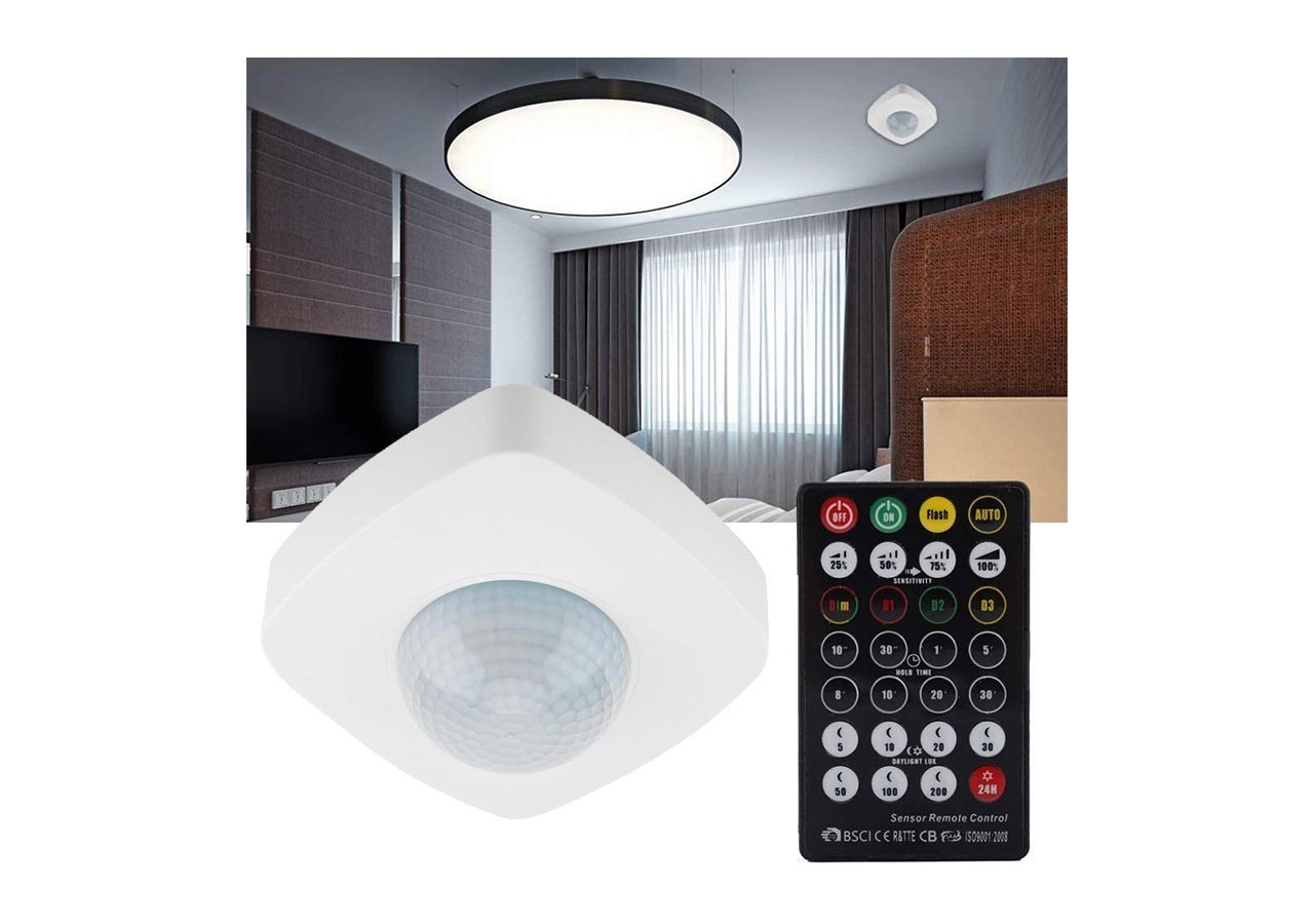 Détecteur de présence 360 degrés avec télécommande PIR IP65 - SP02B - Barcelona LED