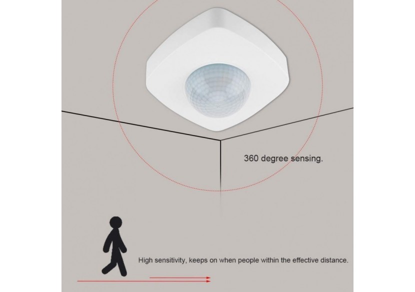 Détecteur de présence 360 degrés avec télécommande PIR IP65 - SP02B - Barcelona LED Détecteur de présence 360 degrés avec télécommande PIR IP65 - SP02B - Barcelona LED