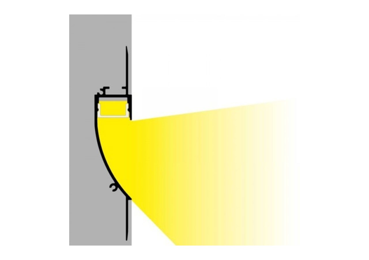 Profilé intégration placoplâtre 18.5x15.5 (2m) - BPERFALP082 - Barcelona LED