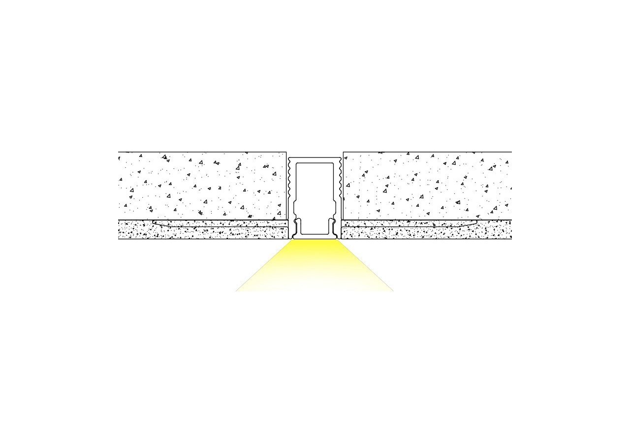 Profilé intégration placoplâtre 7.8x12 (2m) - BPERFALP129 - Barcelona LED
