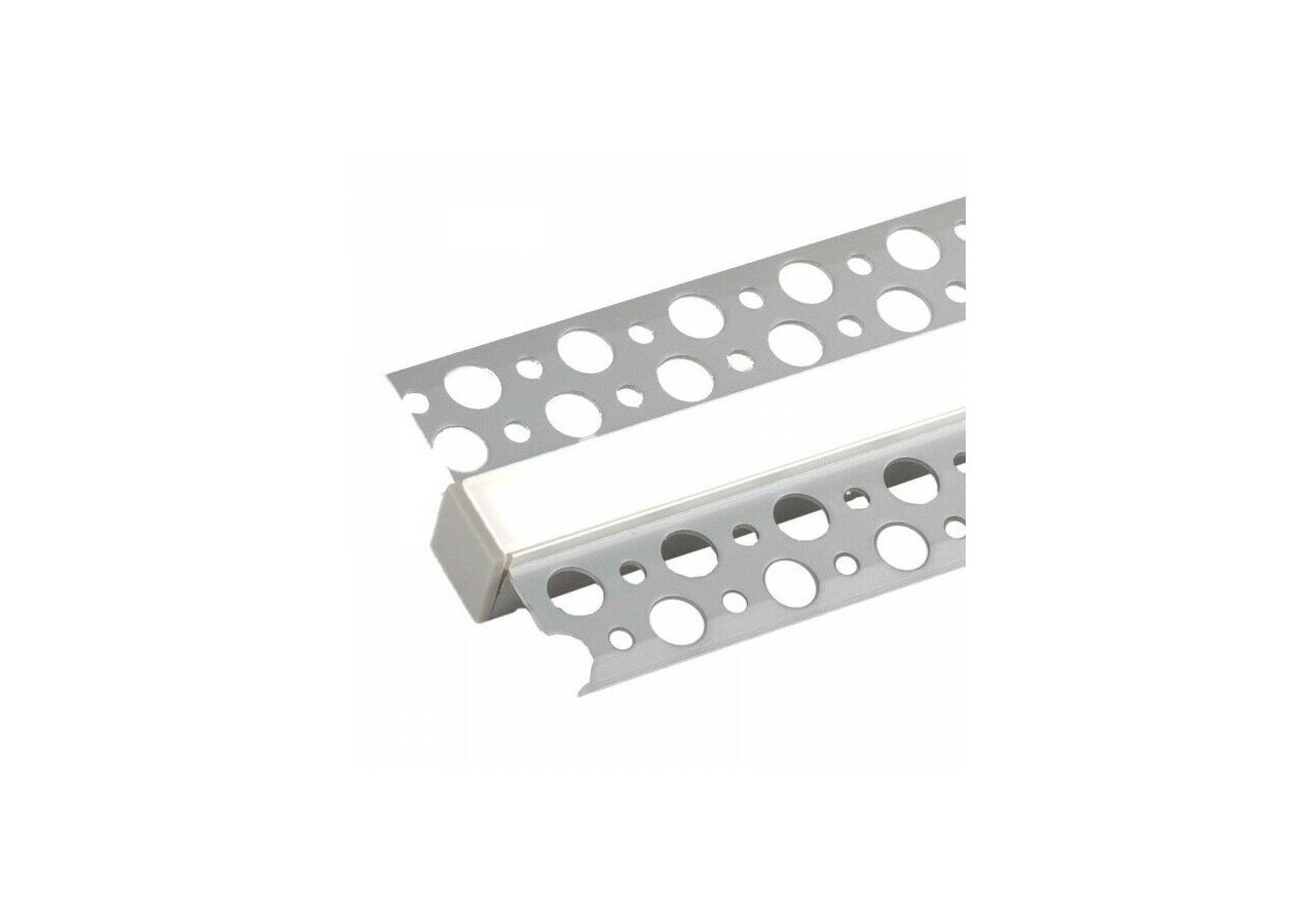 Profilé en aluminium d'intégration placo-plâtre 13x14mm (2m) - BPERFALP068-R - Barcelona LED