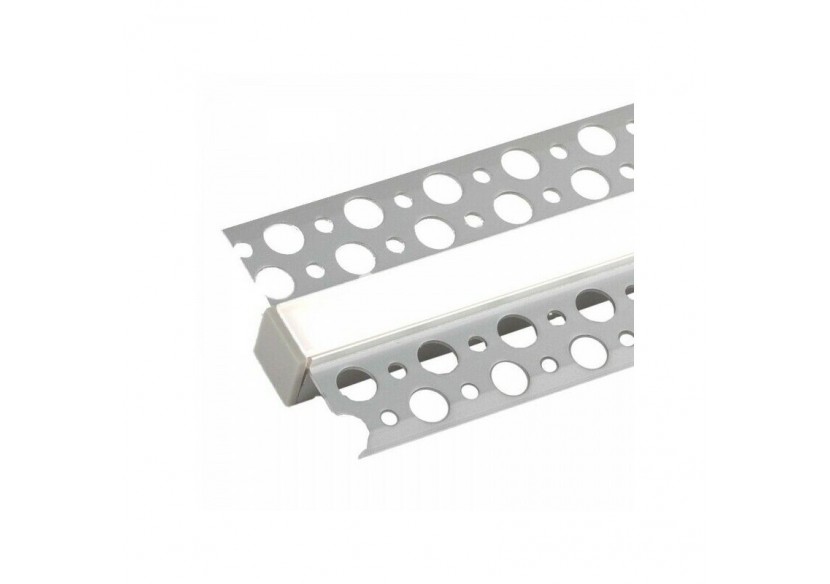 Profilé en aluminium d'intégration placo-plâtre 13x14mm (2m) - BPERFALP068-R - Barcelona LED Profilé en aluminium d'intégration placo-plâtre 13x14mm (2m) - BPERFALP068-R - Barcelona LED