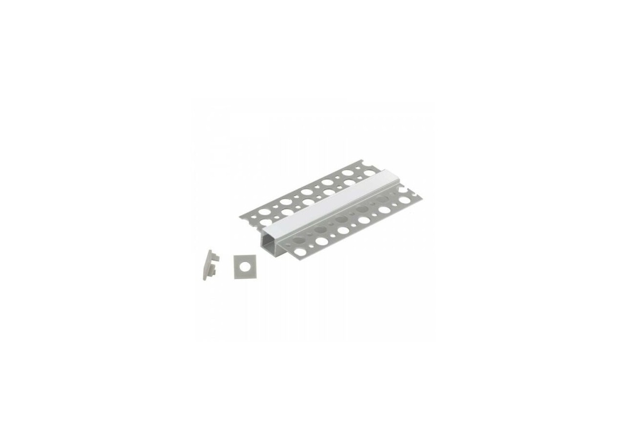 Profilé en aluminium d'intégration placo-plâtre 13x14mm (2m) - BPERFALP068-R - Barcelona LED