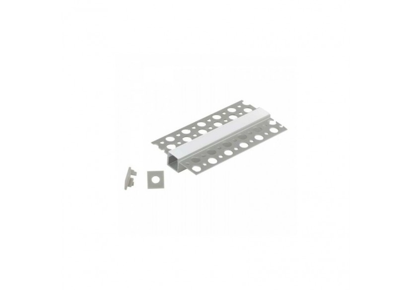 Profilé en aluminium d'intégration placo-plâtre 13x14mm (2m) - BPERFALP068-R - Barcelona LED Profilé en aluminium d'intégration placo-plâtre 13x14mm (2m) - BPERFALP068-R - Barcelona LED