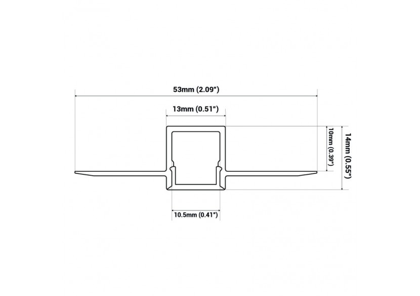 Profilé en aluminium d'intégration placo-plâtre 13x14mm (2m) - BPERFALP068-R - Barcelona LED Profilé en aluminium d'intégration placo-plâtre 13x14mm (2m) - BPERFALP068-R - Barcelona LED