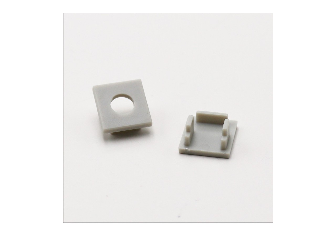 Embout de finition pour profilé en aluminium intégré placo-plâtre 13x14mm - BTPEC068R-SA - Barcelona LED