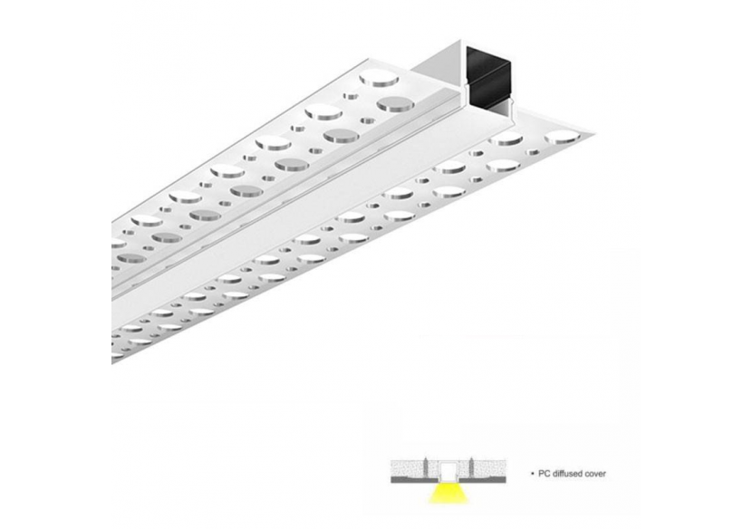 Embout de finition pour profilé en aluminium intégré placo-plâtre 13x14mm - BTPEC068R-SA - Barcelona LED Embout de finition pour profilé en aluminium intégré placo-plâtre 13x14mm - BTPEC068R-SA - Barcelona LED