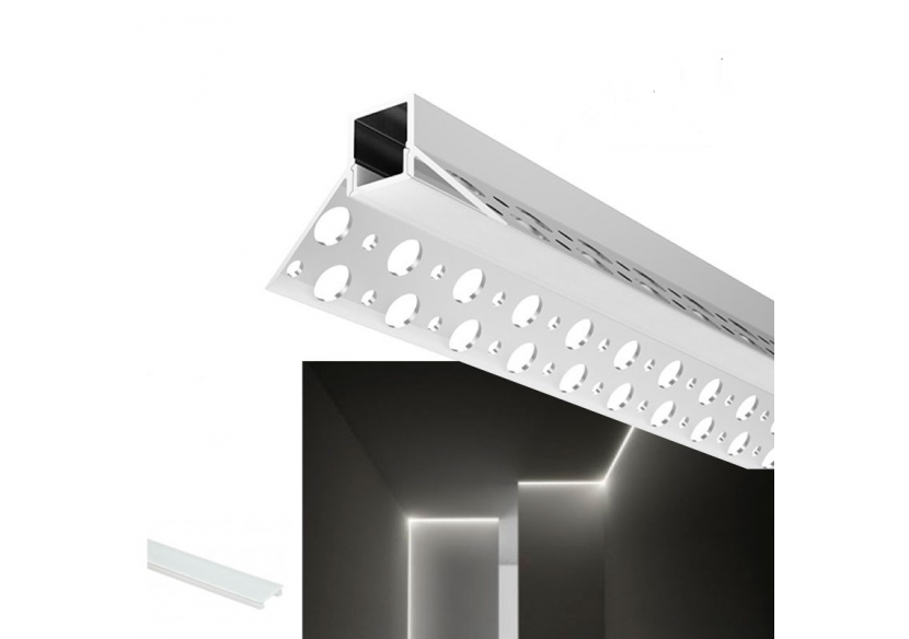 Embout de finition pour profilé en aluminium intégré placo-plâtre 13x14mm - BTPEC068R-SA - Barcelona LED Embout de finition pour profilé en aluminium intégré placo-plâtre 13x14mm - BTPEC068R-SA - Barcelona LED