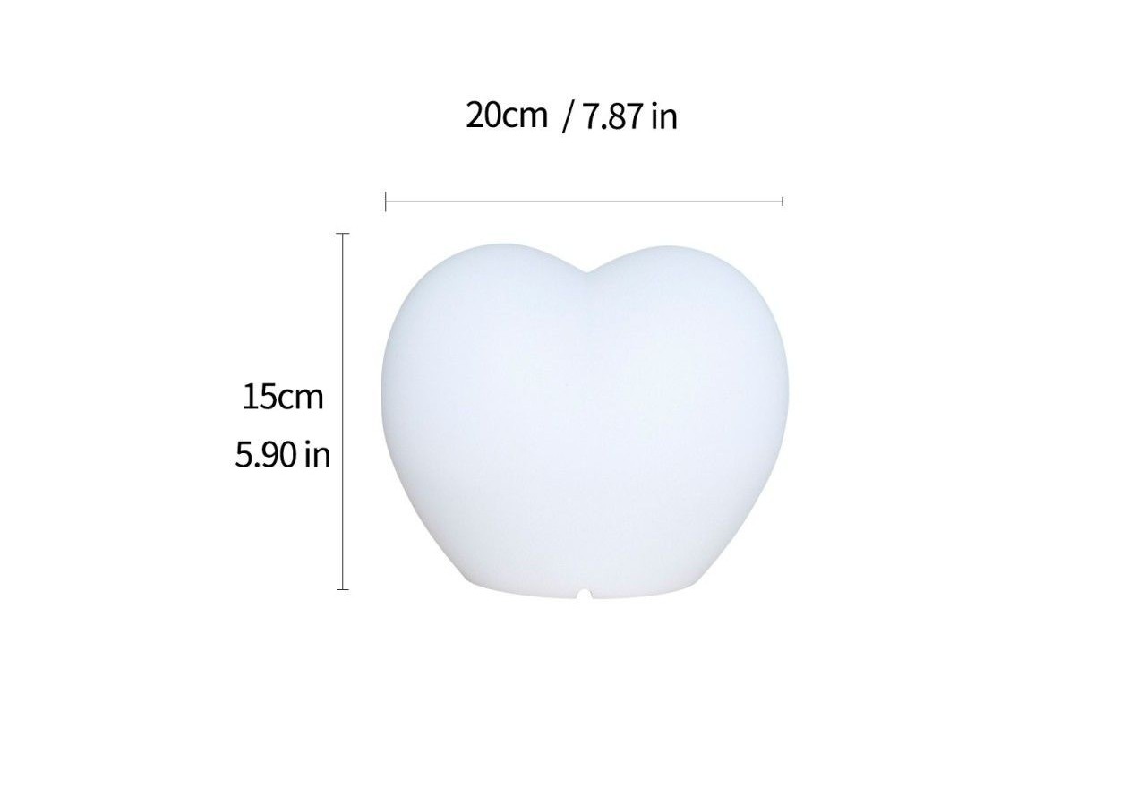 Coeur lumineux LED RGBW sans fil 1W 20cm IP65 - MU4001 - Barcelona LED