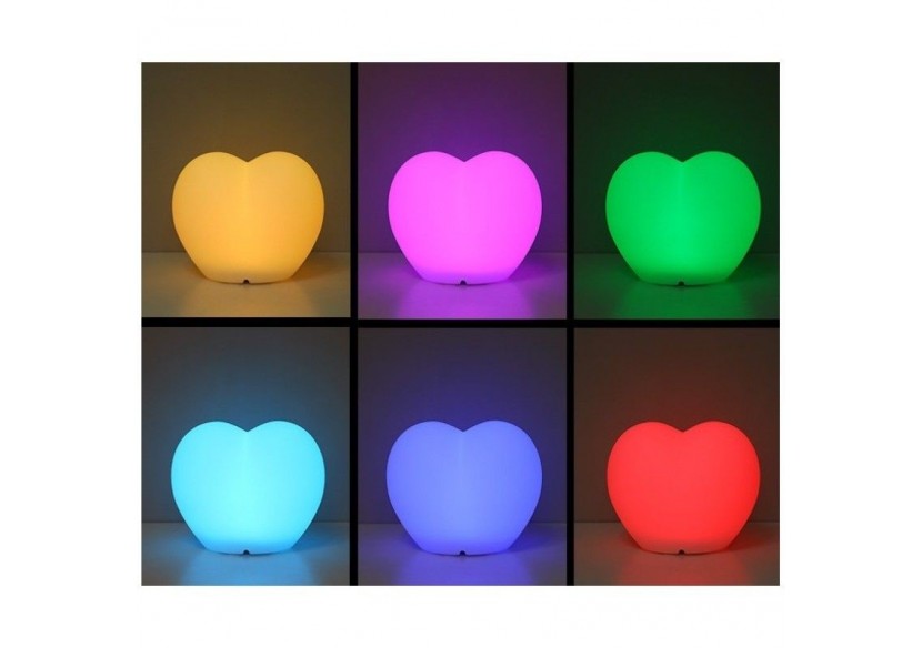 Coeur lumineux LED RGBW sans fil 1W 20cm IP65 - MU4001 - Barcelona LED
