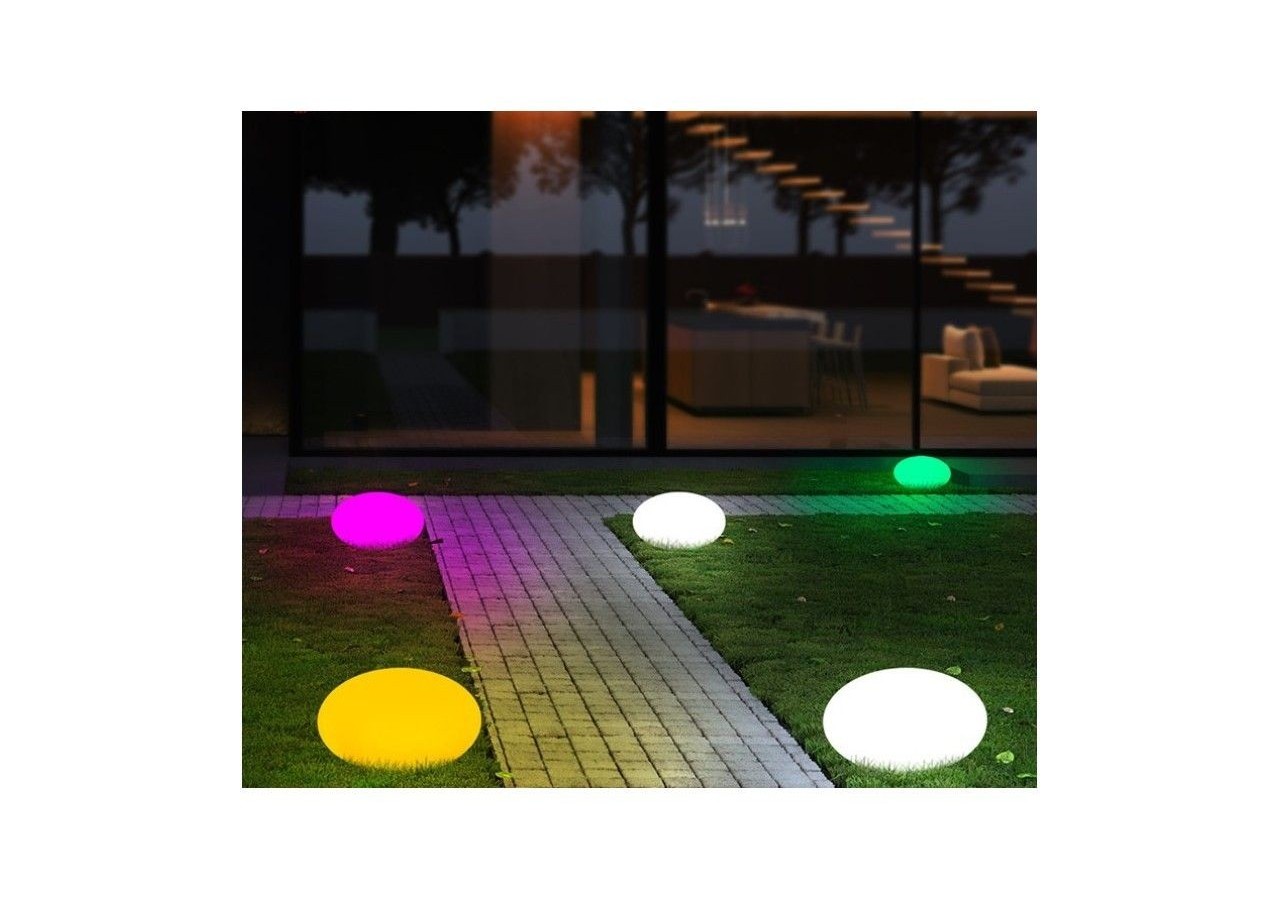 Boule lumineuse de jardin LED RGBW sans fil 1,2W IP65 - MU3005 - Barcelona LED