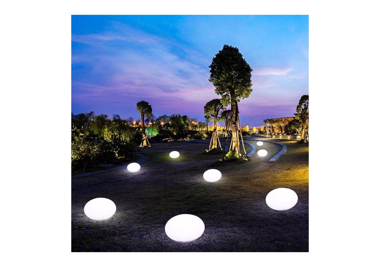 Boule lumineuse de jardin LED RGBW sans fil 1,2W IP65 - MU3005 - Barcelona LED