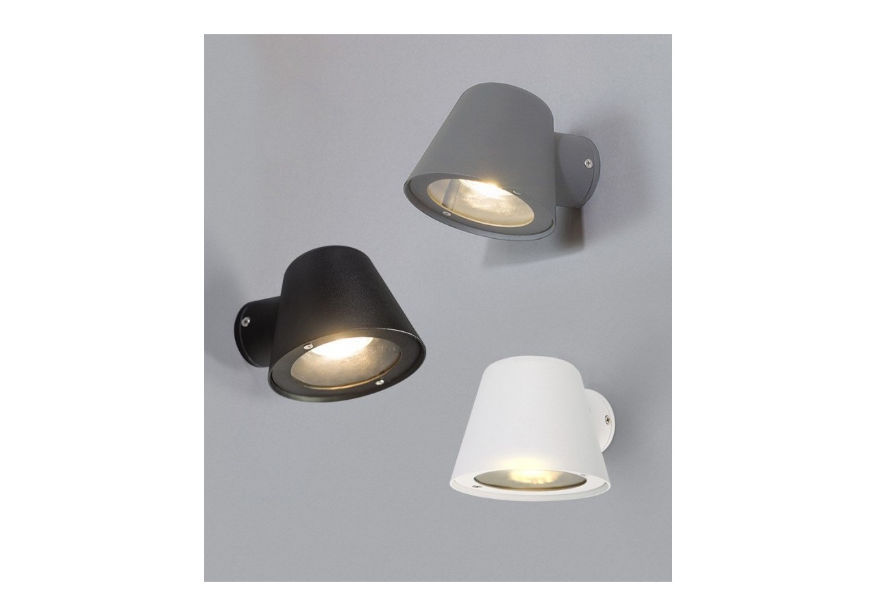 Applique murale extérieure LED "ALBA"-Ampoule GU10 5W incluse - L1552-WB-G - Barcelona LED