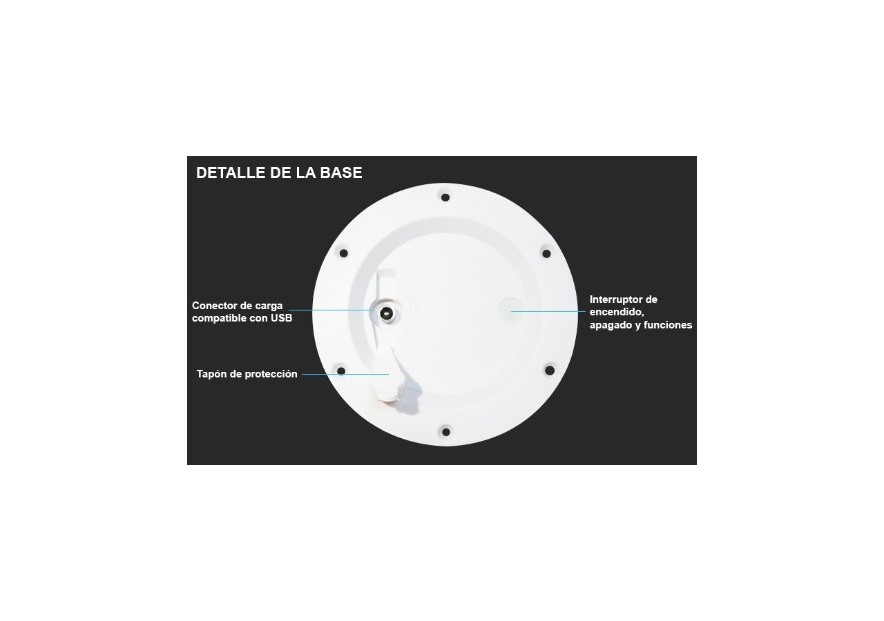 Sphère lumineuse LED RGBW sans fil 50cm 2,4W IP65 - MU2003-2 - Barcelona LED