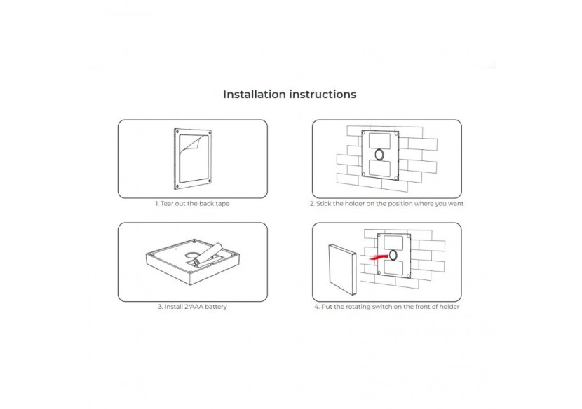 Télécommande murale RGB+CCT-1 zone-Blanc-Mi-Light - B0-RGBCCT - Barcelona LED