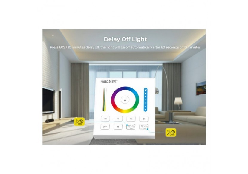 Télécommande murale RGB+CCT-1 zone-Blanc-Mi-Light - B0-RGBCCT - Barcelona LED