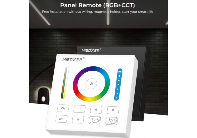 Télécommande murale RGB+CCT-1 zone-Blanc-Mi-Light - B0-RGBCCT - Barcelona LED