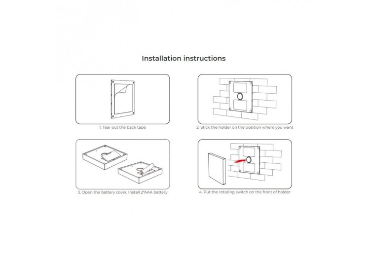 Télécommande murale RGB et RGBW-4 zones-Blanc-Milight - B3-RGBW - Barcelona LED 2