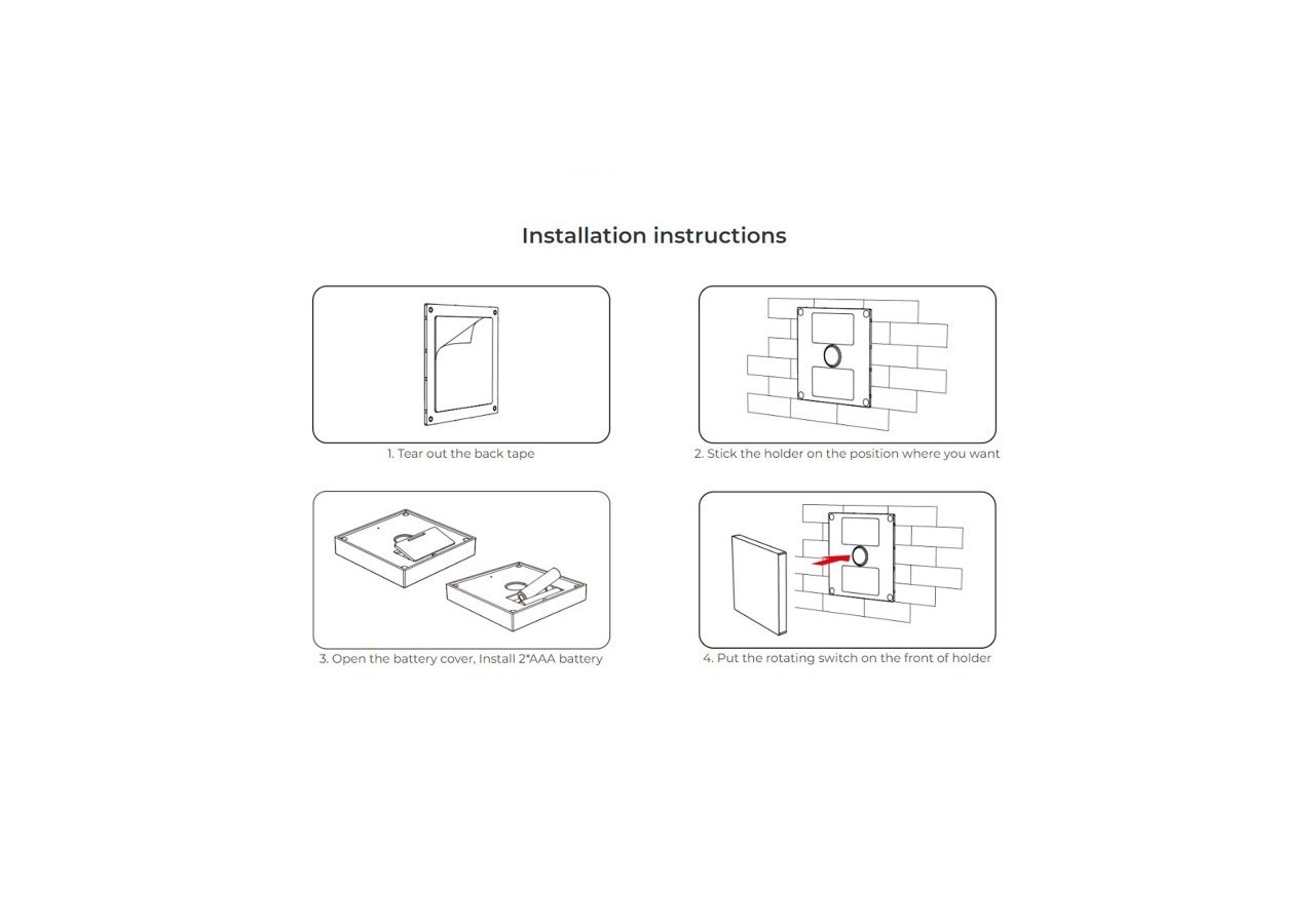 Télécommande murale RGB et RGBW-4 zones-Blanc-Milight - B3-RGBW - Barcelona LED