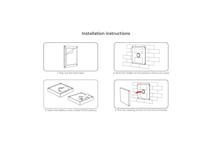 Télécommande murale RGB et RGBW-4 zones-Blanc-Milight - B3-RGBW - Barcelona LED