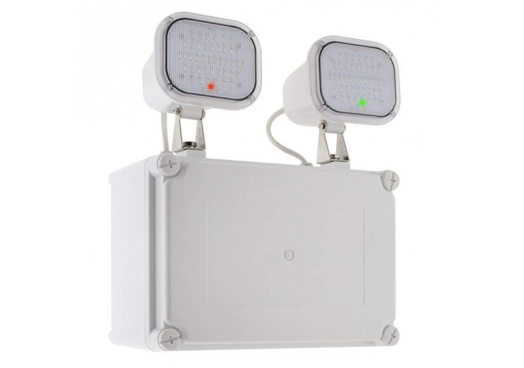 Bloc de secours LED 2x6W 600 Lumens IP65 - B1053 - Barcelona LED 2