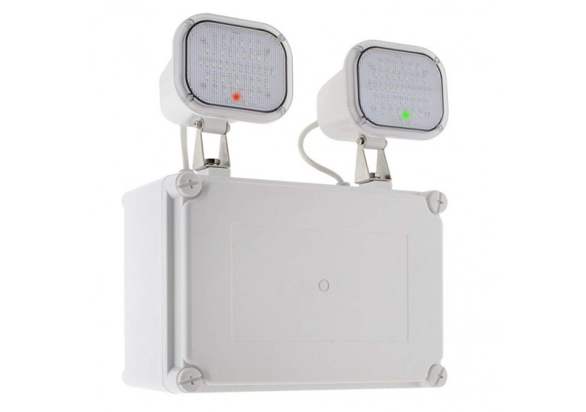 Bloc de secours LED 2x6W 600 Lumens IP65 - B1053 - Barcelona LED