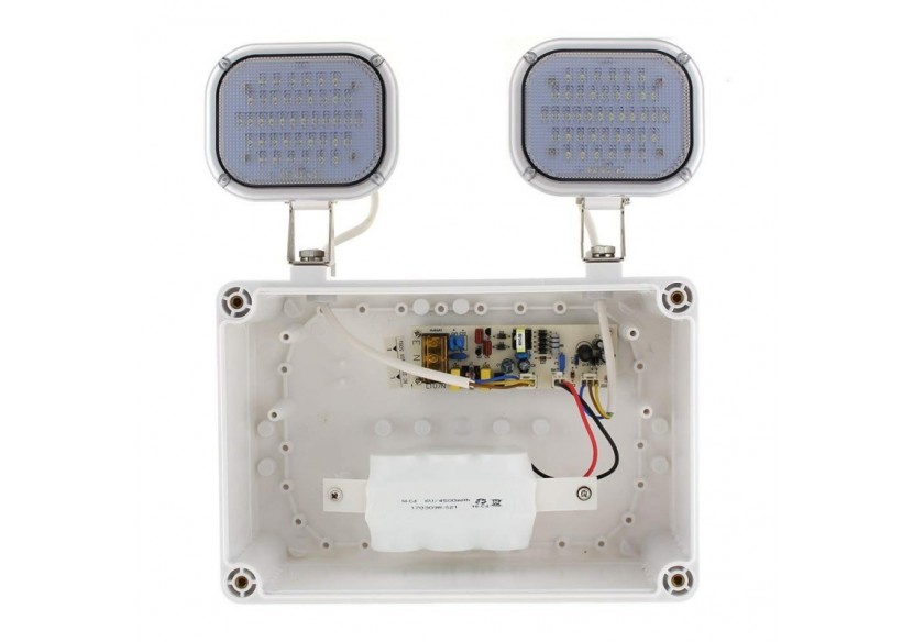 Bloc de secours LED 2x6W 600 Lumens IP65 - B1053 - Barcelona LED