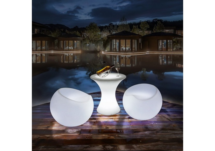 Fauteuil lumineux LED RGBW sans fil 2,4W IP65 - MU5006 - Barcelona LED