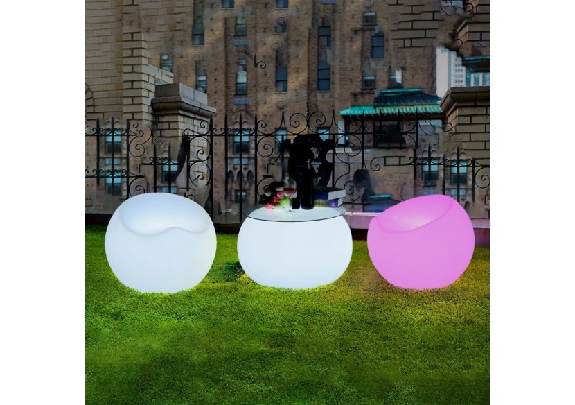 Fauteuil lumineux LED RGBW sans fil 2,4W IP65 - MU5006 - Barcelona LED