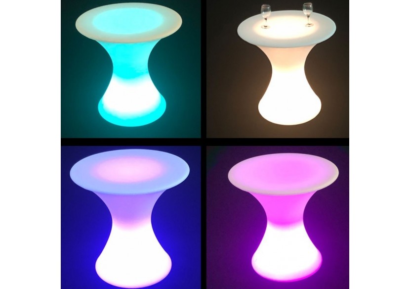 Table lumineuse LED RGBW sans fil 24W IP67 58x60cm - MU5000 - Barcelona LED