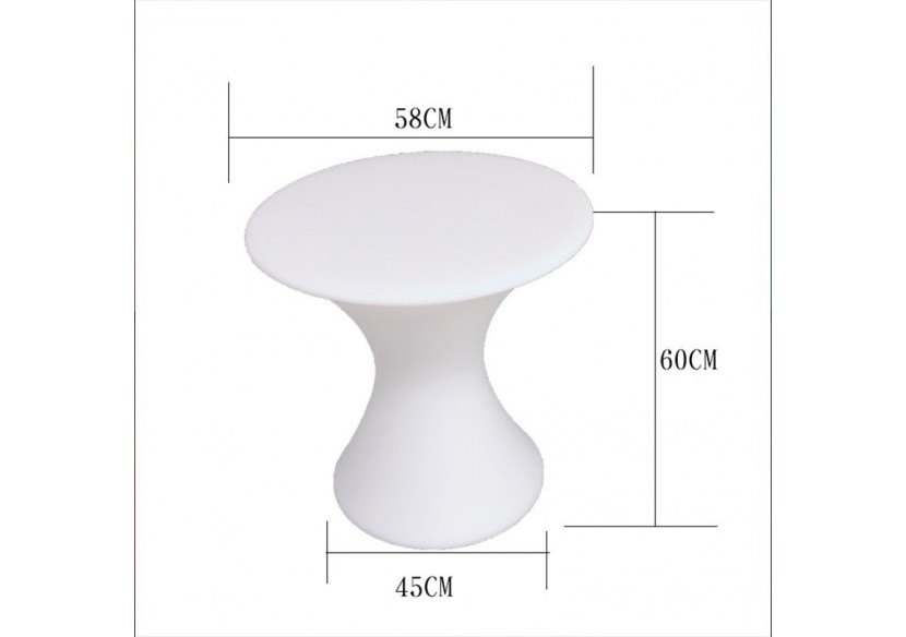 Table lumineuse LED RGBW sans fil 24W IP67 58x60cm - MU5000 - Barcelona LED