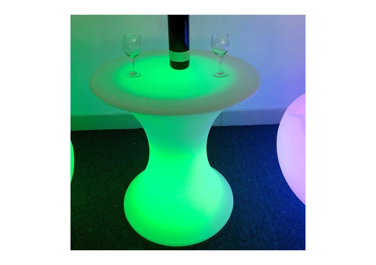 Table lumineuse LED RGBW sans fil 24W IP67 58x60cm - MU5000 - Barcelona LED