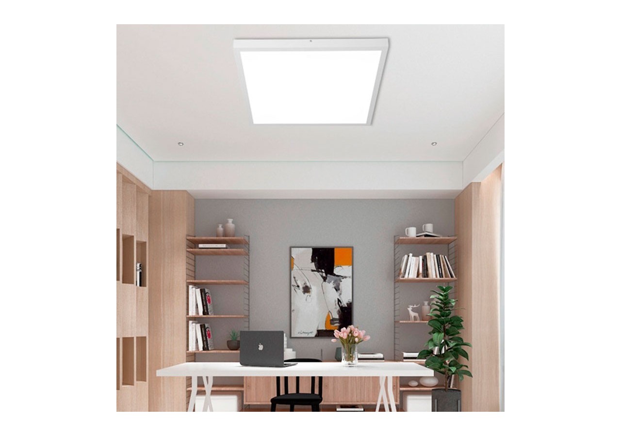Panneau LED 60x60 en saillie WIFI SMART RGB / RGBW + CCT-40W-Avec kit de montage - B4292-RGBW - Barcelona LED
