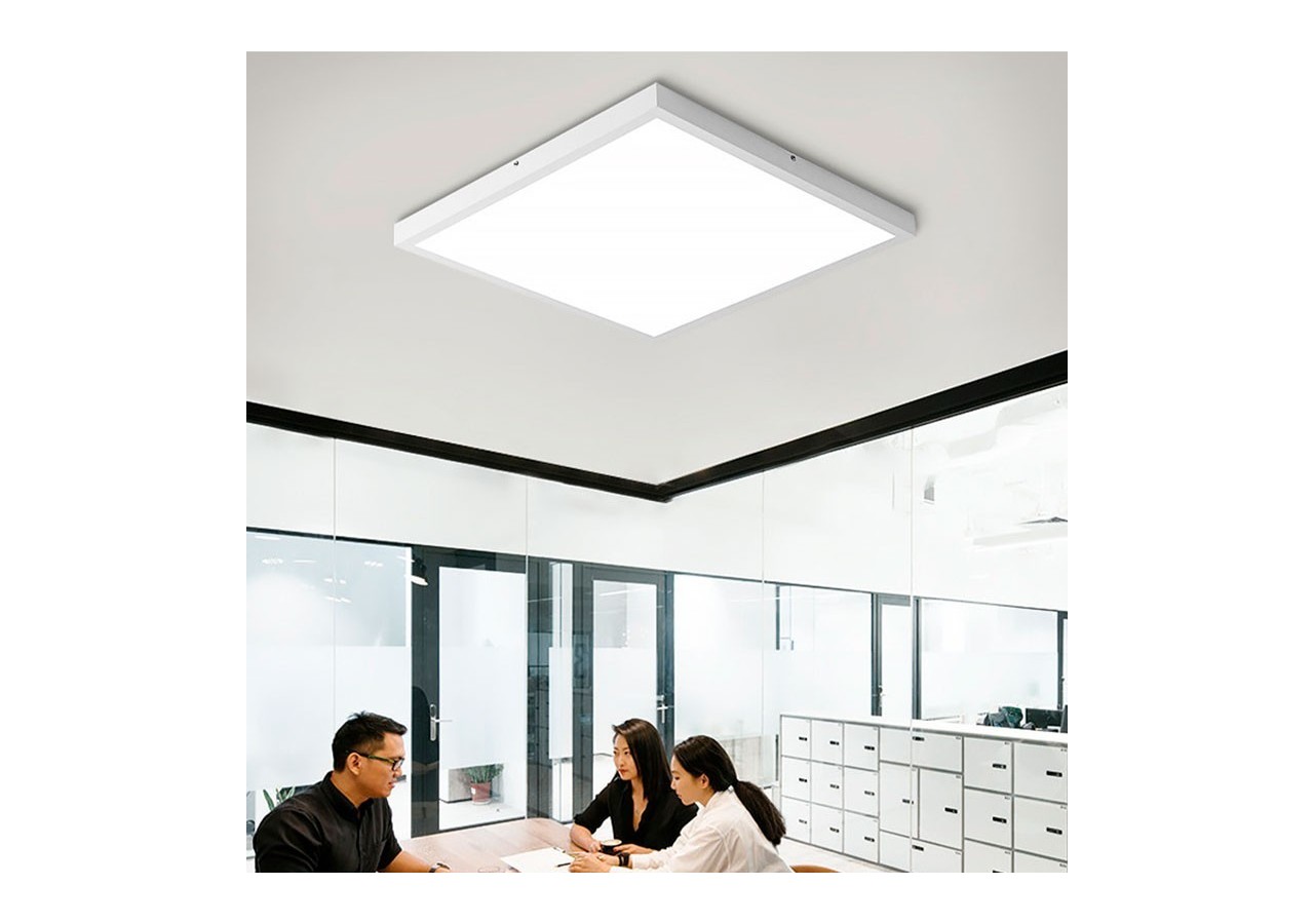 Panneau LED 60x60 en saillie WIFI SMART RGB / RGBW + CCT-40W-Avec kit de montage - B4292-RGBW - Barcelona LED