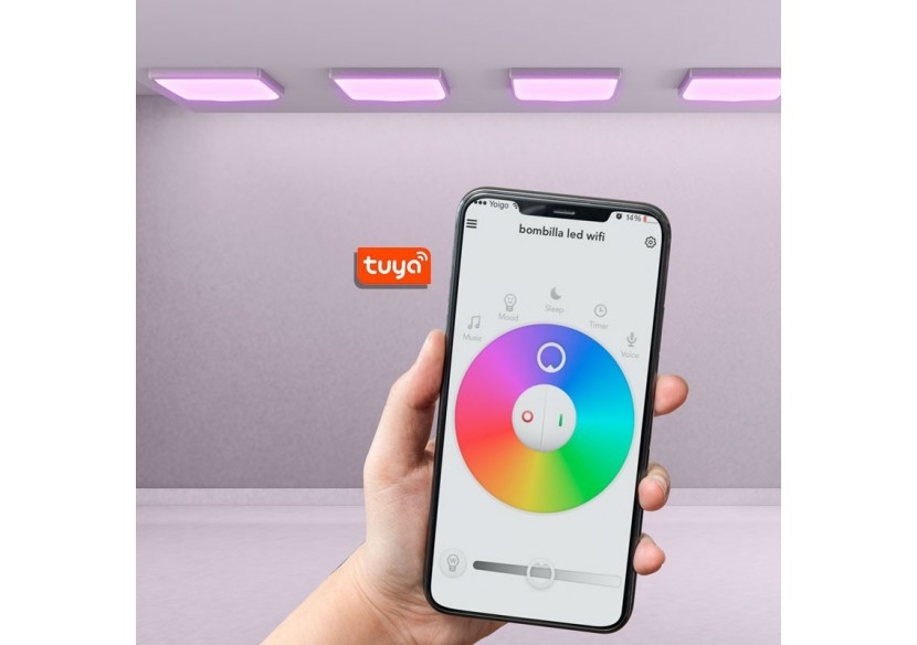 Panneau LED 60x60 en saillie WIFI SMART RGB / RGBW + CCT-40W-Avec kit de montage - B4292-RGBW - Barcelona LED Panneau LED 60x60 en saillie WIFI SMART RGB / RGBW + CCT-40W-Avec kit de montage - B4292-RGBW - Barcelona LED