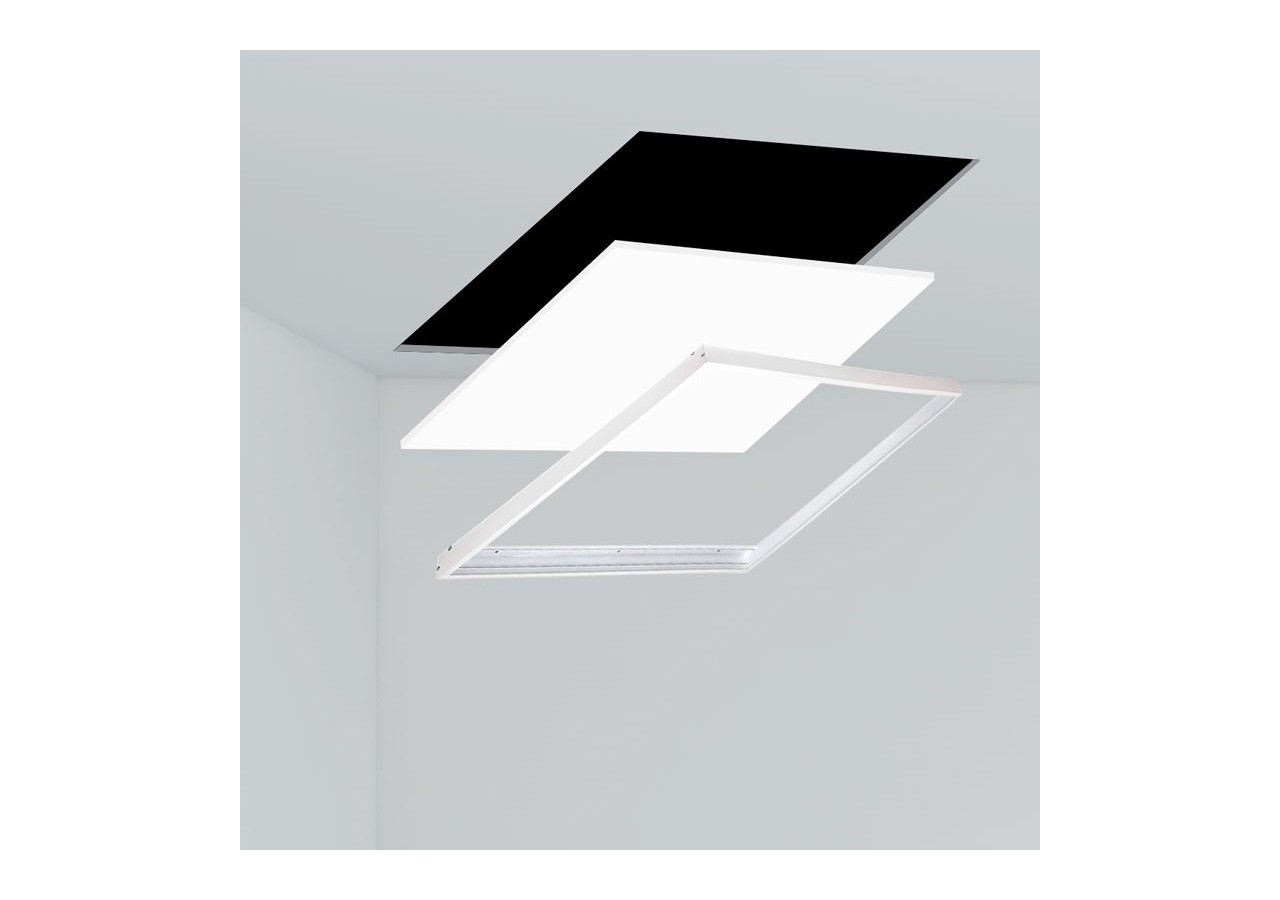 Panneau LED 60x60 en saillie WIFI SMART RGB / RGBW + CCT-40W-Avec kit de montage - B4292-RGBW - Barcelona LED