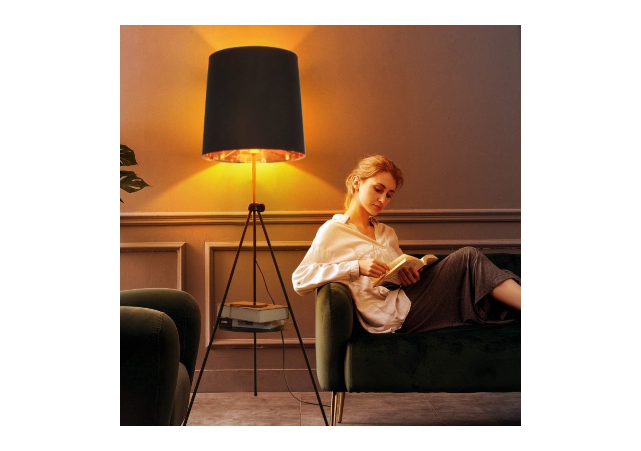 Lampe sur pied avec tablette "Madison" - L5048-N - Barcelona LED
