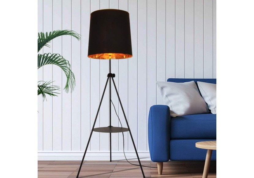 Lampe sur pied avec tablette "Madison" - L5048-N - Barcelona LED Lampe sur pied avec tablette "Madison" - L5048-N - Barcelona LED