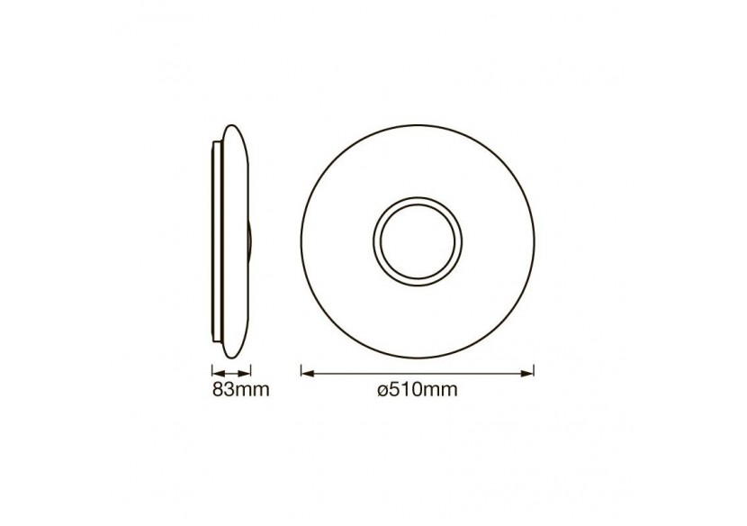Plafonnier LED SMART WiFi ORBIS CCT 32W - O486348 - Barcelona LED Plafonnier LED SMART WiFi ORBIS CCT 32W - O486348 - Barcelona LED